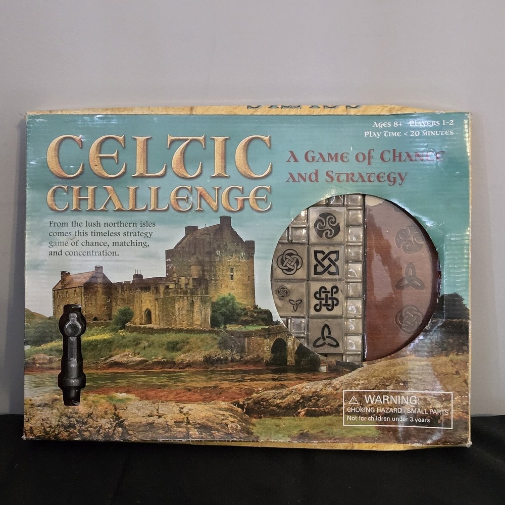 Celtic Challenge Strategy And Chance Game New In Box Plastic Covering Box Damage